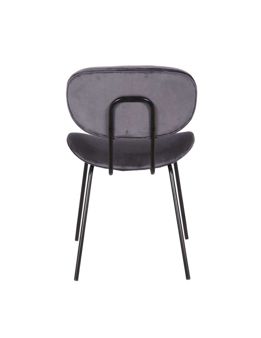 Silla tapizada gris