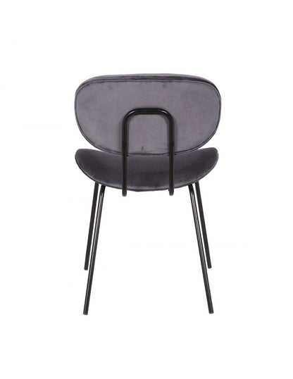 Silla tapizada gris
