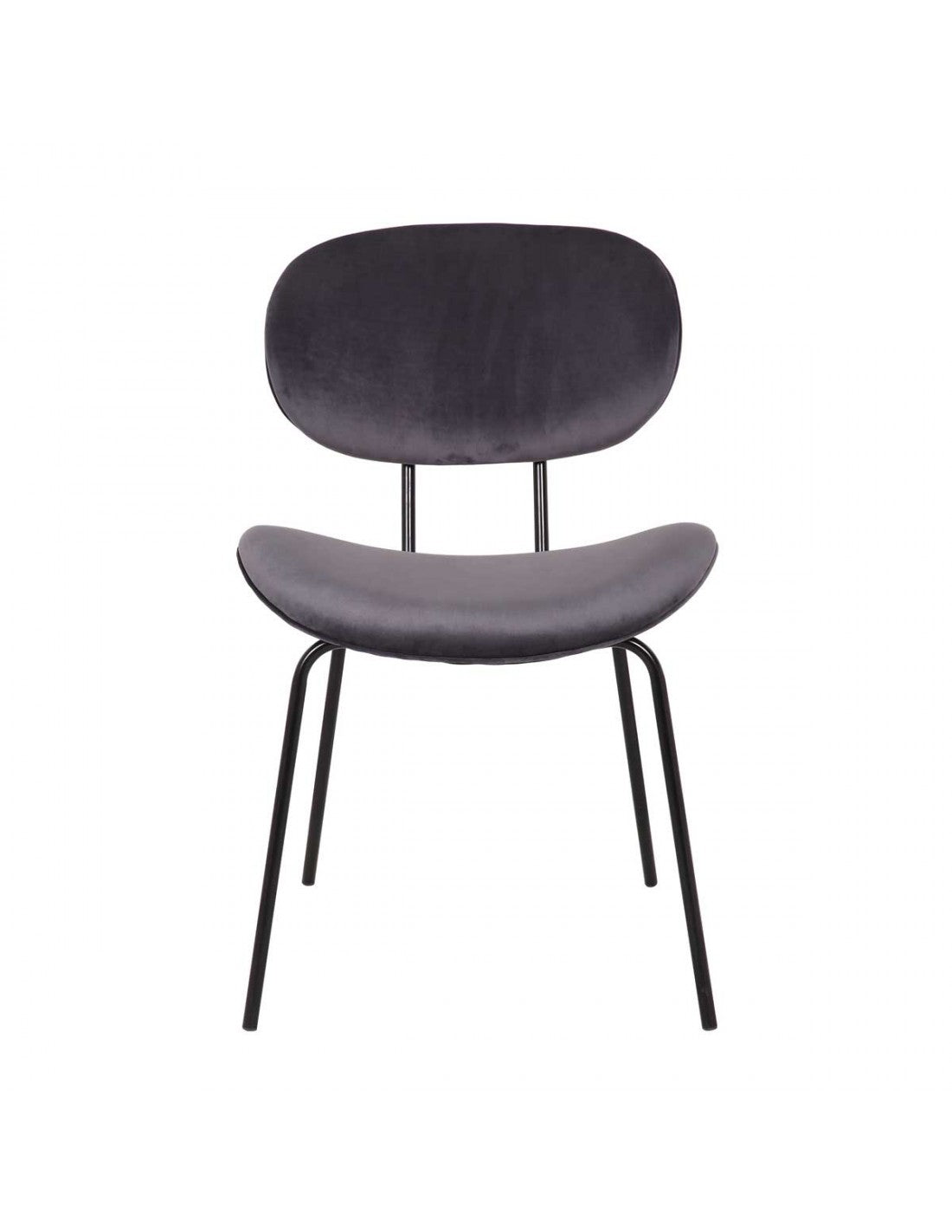 Silla tapizada gris