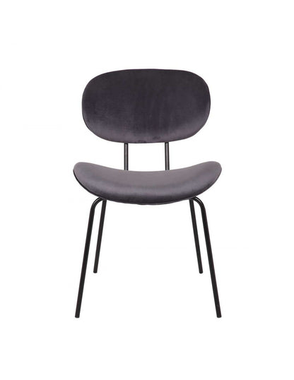 Silla tapizada gris