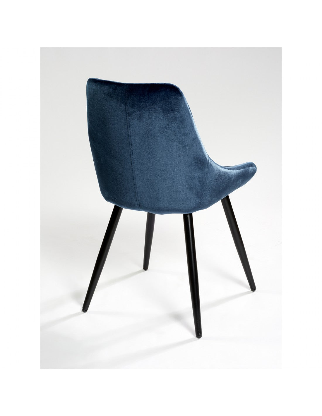 Silla terciopelo azul