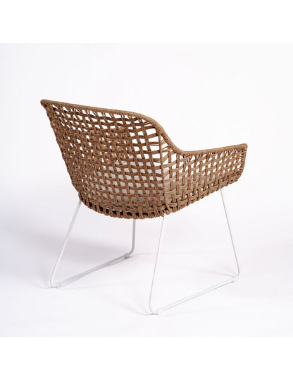 Synthetic rattan outdoor armchair...