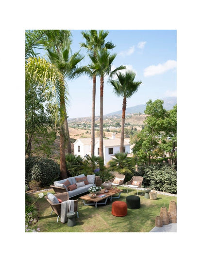Synthetic rattan outdoor armchair...