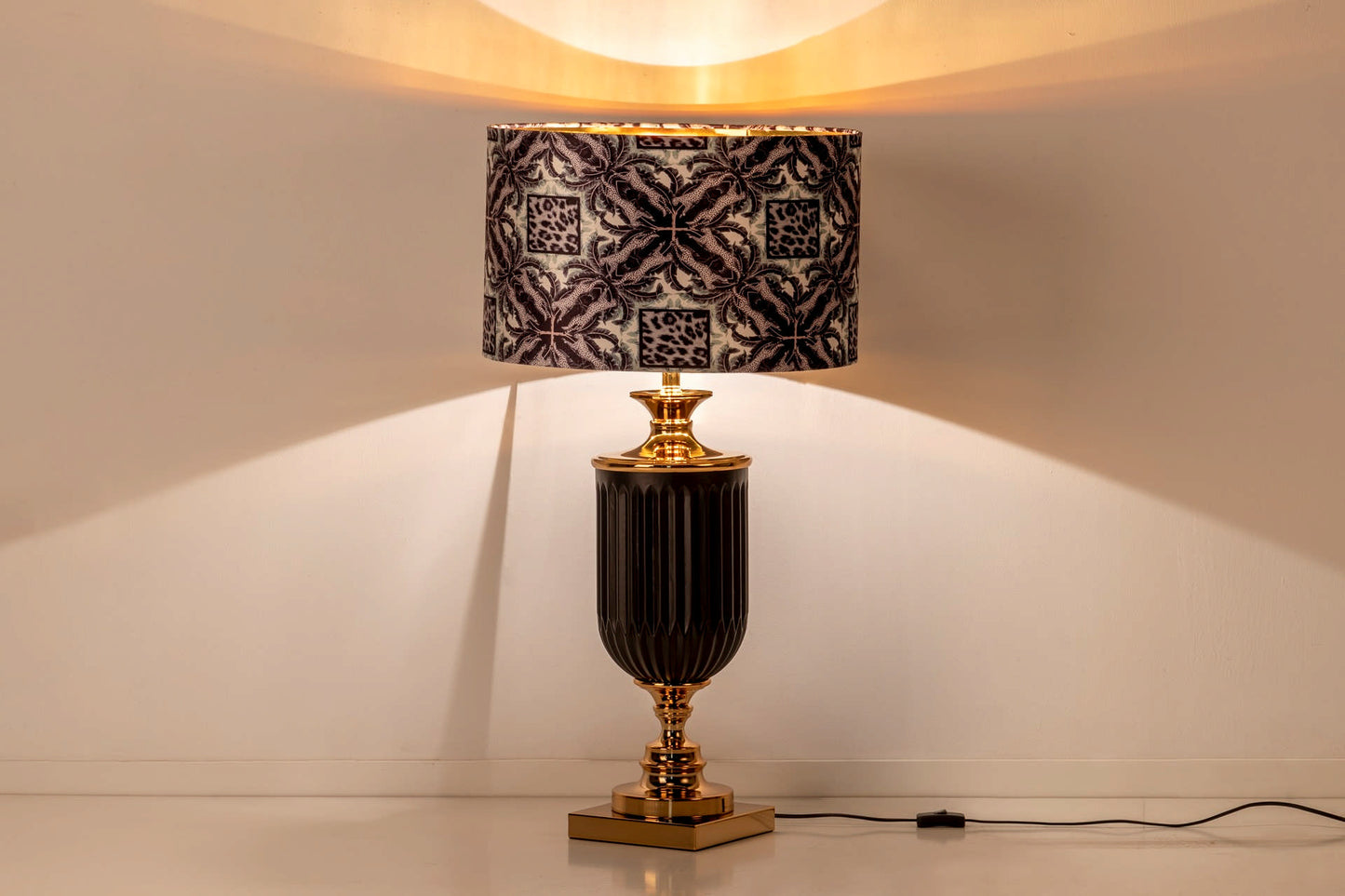 Leopard Glass Table Lamp 46X46X86 Cm