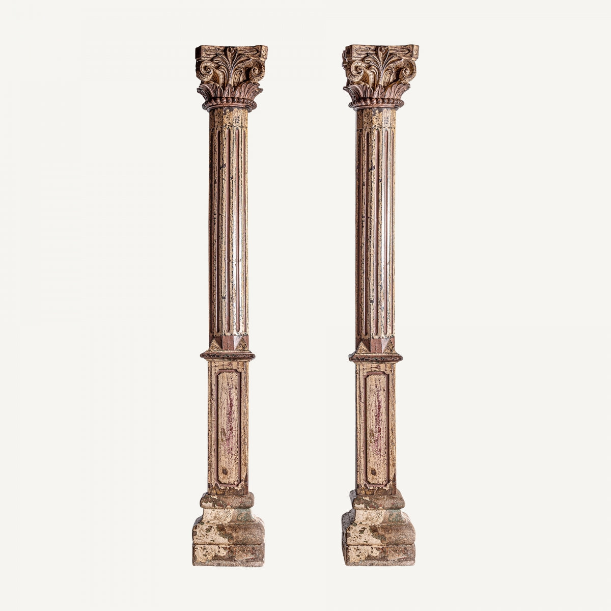 Columna Dasha - Étnico - Madera De Teka - 31cm x 31cm x 25cm - Muebles Auxiliares - Granada Maison