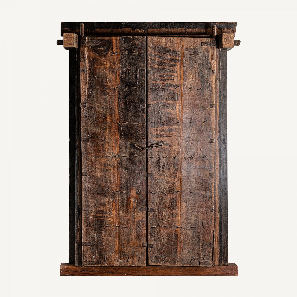 Puerta Samia - Étnico - Madera De Teka - 157cm x 36cm x 205cm - Muebles Auxiliares - Granada Maison