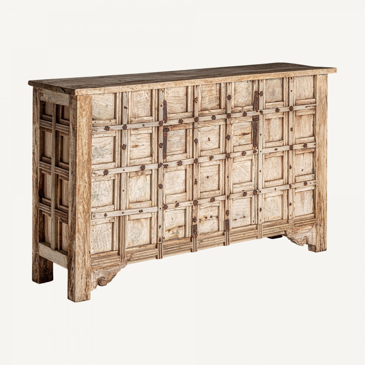 Consola Tavel - Étnico - Madera De Teka - 150cm x 51cm x 80cm - Consolas - Granada Maison