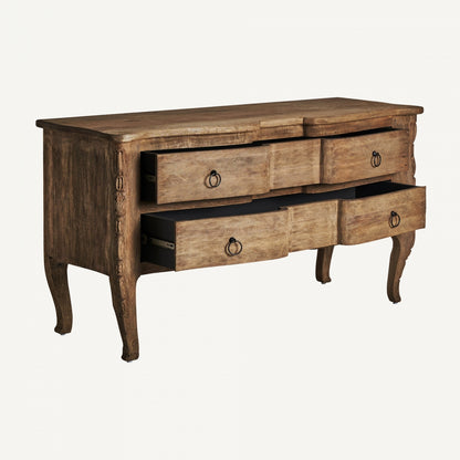 Buffet Moyaux - Colonial - Madera De Mango - 155cm x 56cm x 90cm - Cómodas - Granada Maison