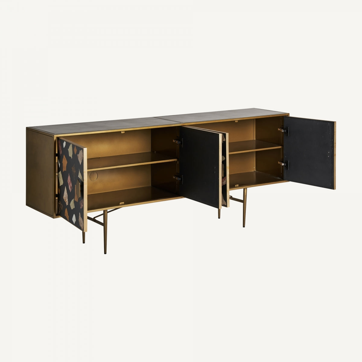 Buffet Ablis - Art Deco - Hierro - 183cm x 41cm x 70cm - Buffets - Granada Maison