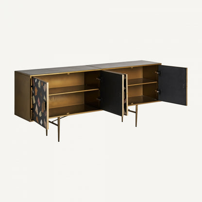 Buffet Ablis - Art Deco - Hierro - 183cm x 41cm x 70cm - Buffets - Granada Maison