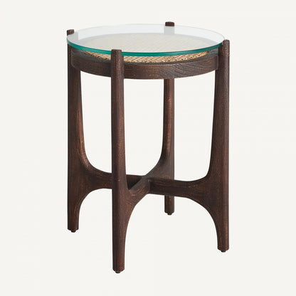 Mesa Auxiliar Nossen - Colonial - Madera De Mango - 46cm x 46cm x 61cm - Mesas Auxiliares - Granada Maison