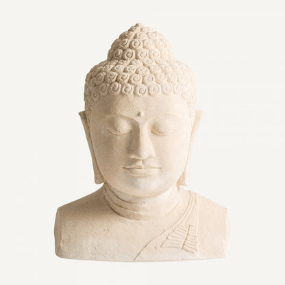 Busto Budha - Oriental - Cemento - 53cm x 40cm x 155cm - Esculturas - Granada Maison