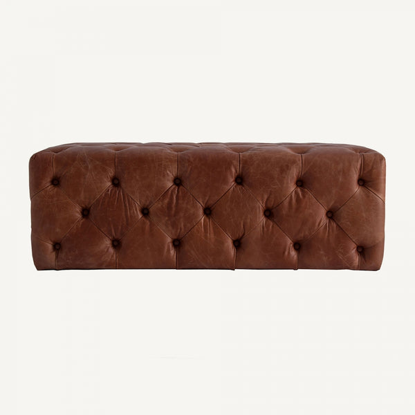 Reposapiés Rima - Vintage - Madera De Abeto - 120cm x 60cm x 45cm - Pies De Cama/Descalzadores - Granada Maison