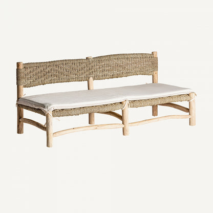 Sofá Manhula - Colonial - Madera De Teka - 182cm x 75cm x 68cm - Sofas - Granada Maison