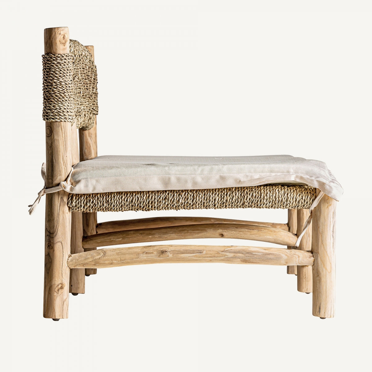 Sofá Manhula - Colonial - Madera De Teka - 182cm x 75cm x 68cm - Sofas - Granada Maison