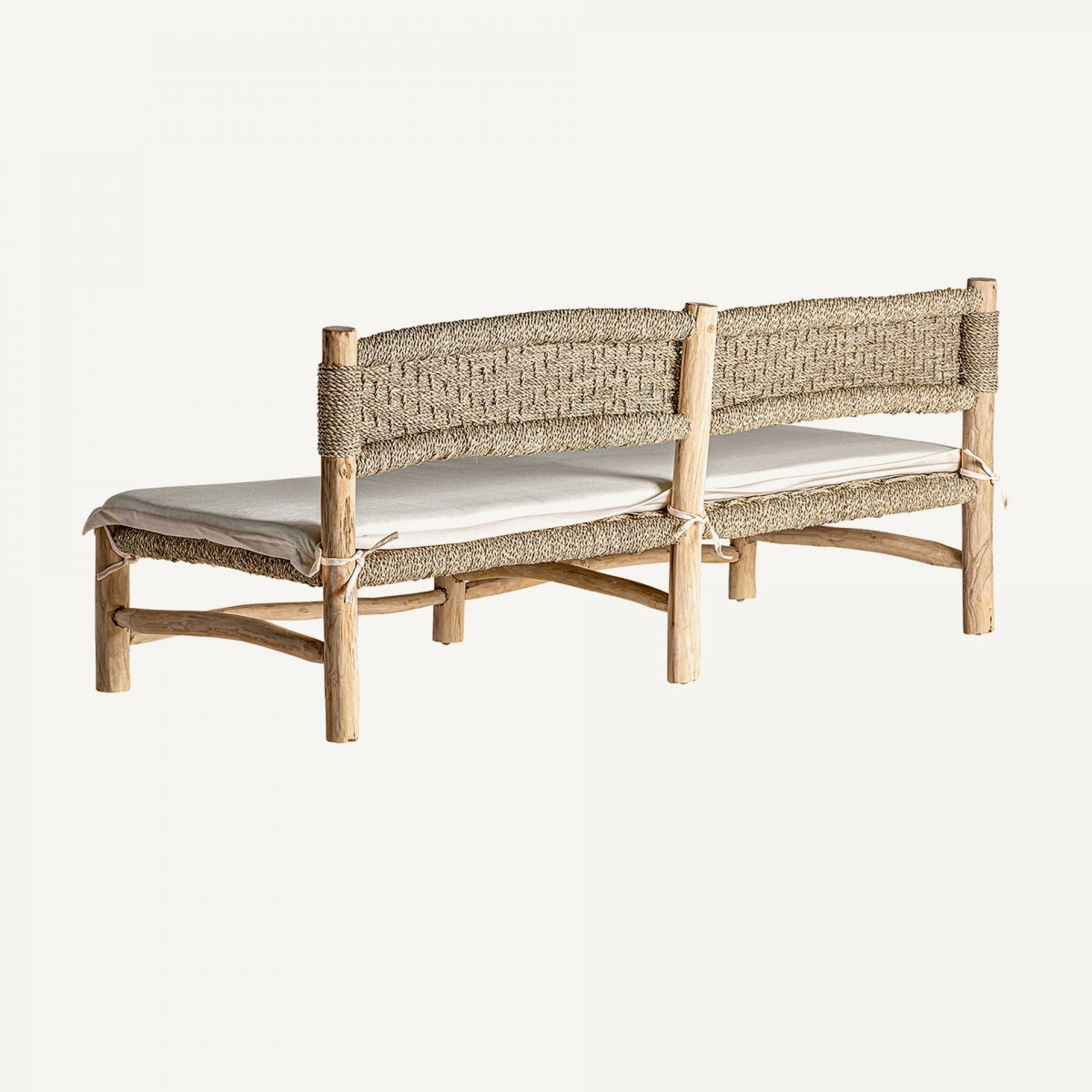 Sofá Manhula - Colonial - Madera De Teka - 182cm x 75cm x 68cm - Sofas - Granada Maison