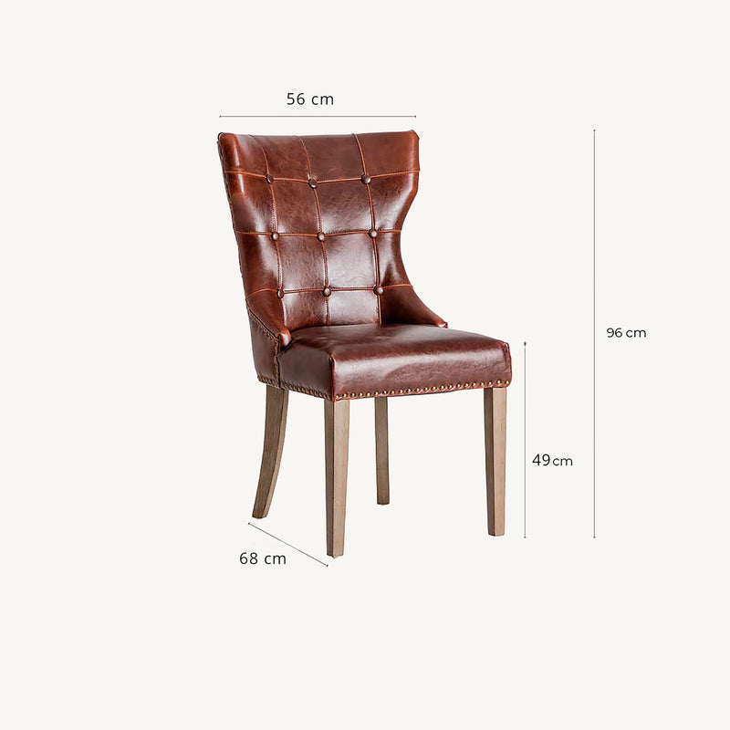 Tours Chair in Brown Colour
