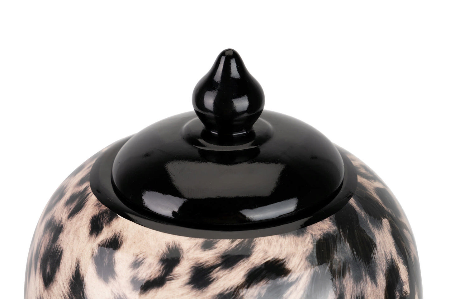 Leopard Ceramic Jar 20X20X42 Cm