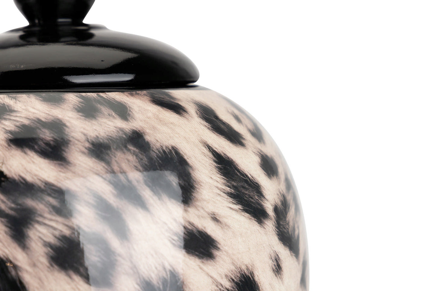 Leopard Ceramic Jar 20X20X42 Cm