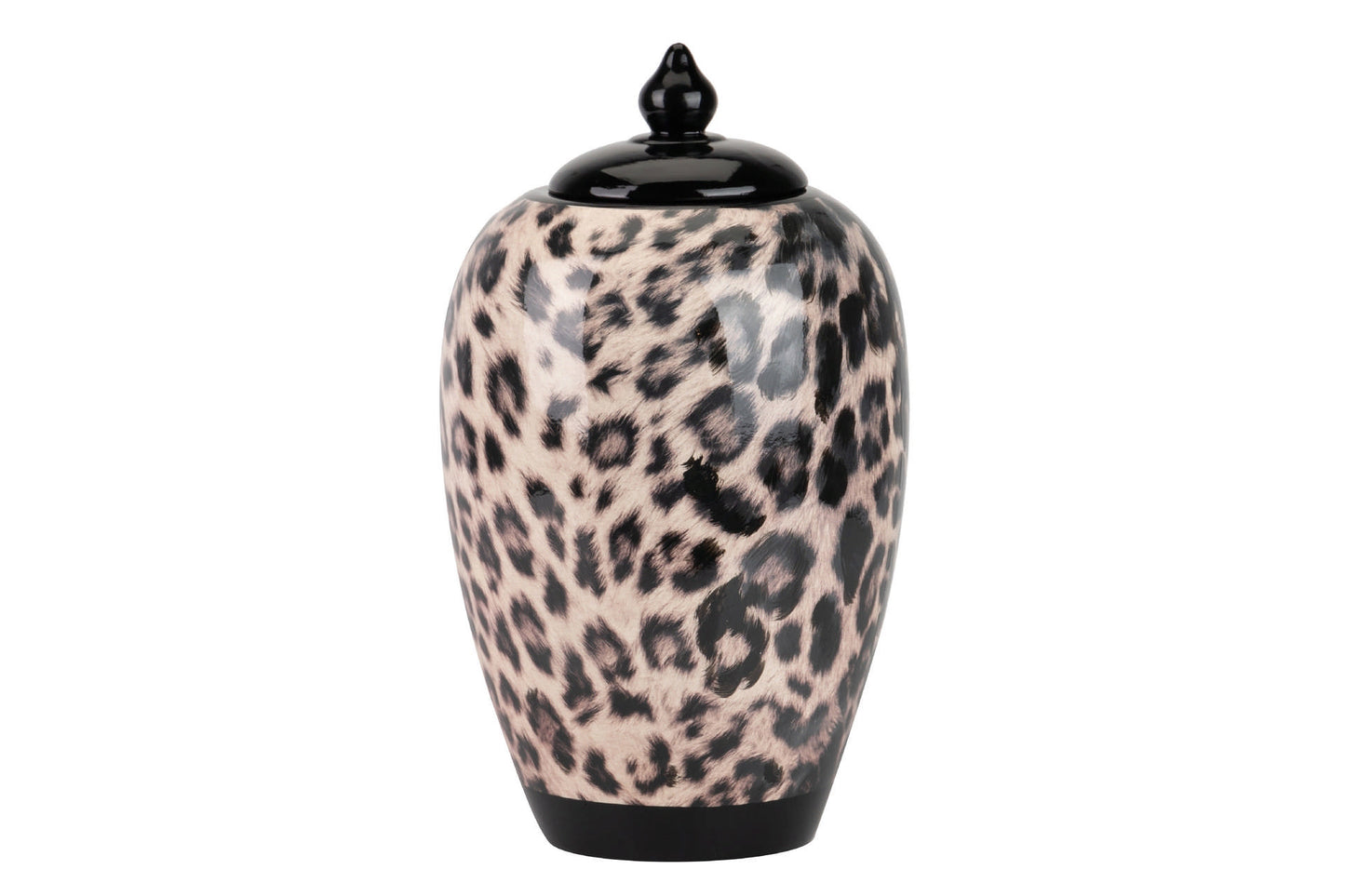 Leopard Ceramic Jar 20X20X42 Cm