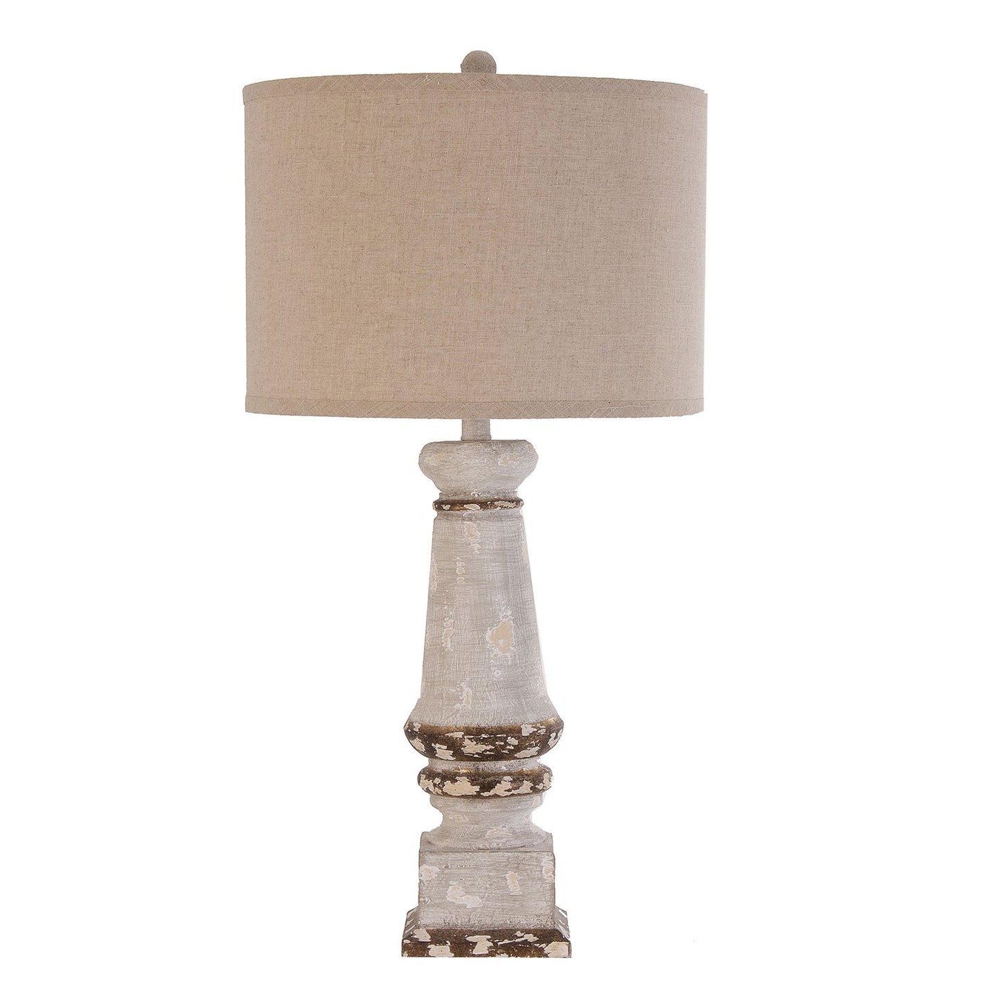 Table Lamp in White/Gold Colour