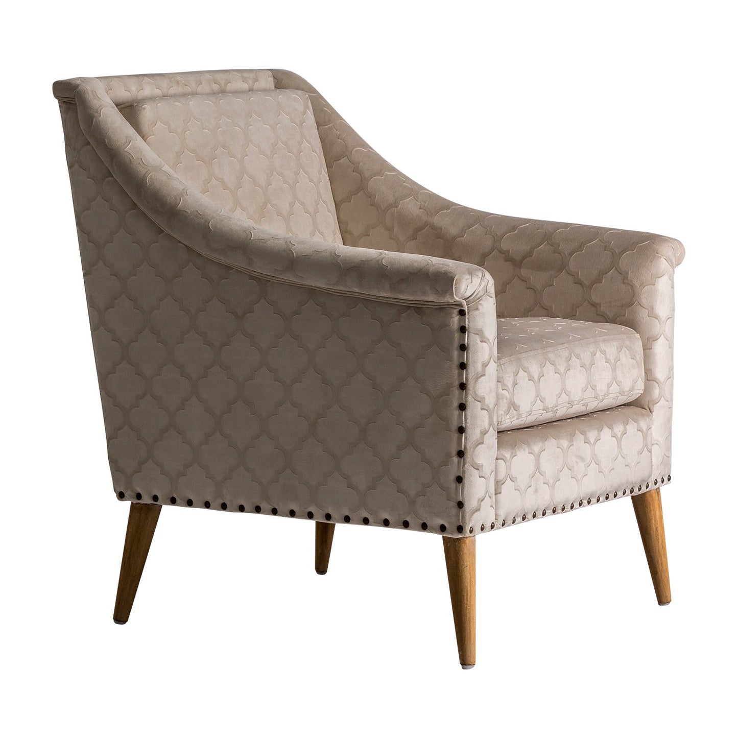 Buk Armchair in Beige Colour