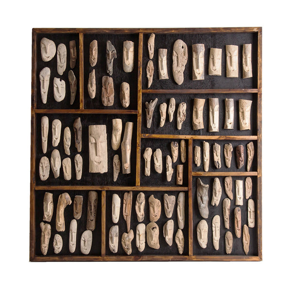Cuadro Fósiles en Color Negro/Natural - Paneles decorativos - Granada Maison