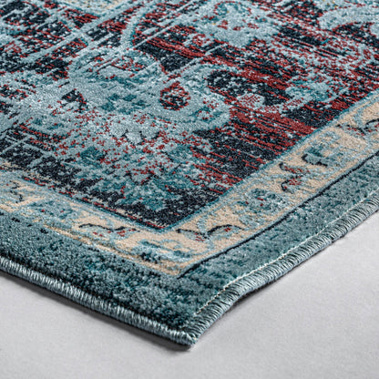 Suyay Carpet in Turquoise Colour