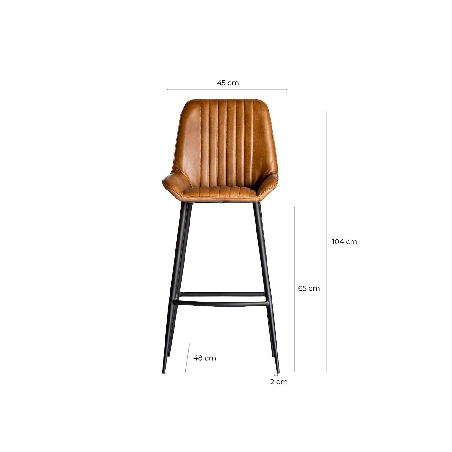 Morton Stool in Brown Colour