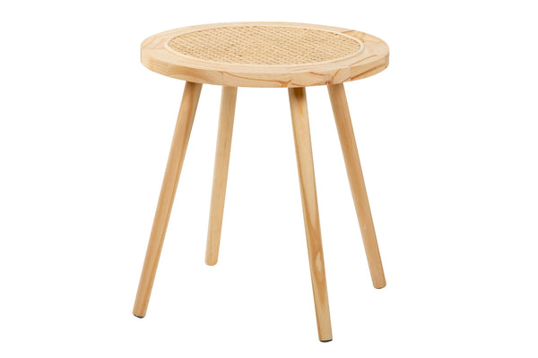 Wood Side Table 45X45X50 Cm