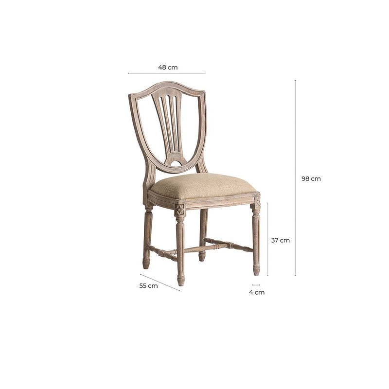 Silla Cheroy 56x98x48 cm. - Sillas y Sillones - Granada Maison