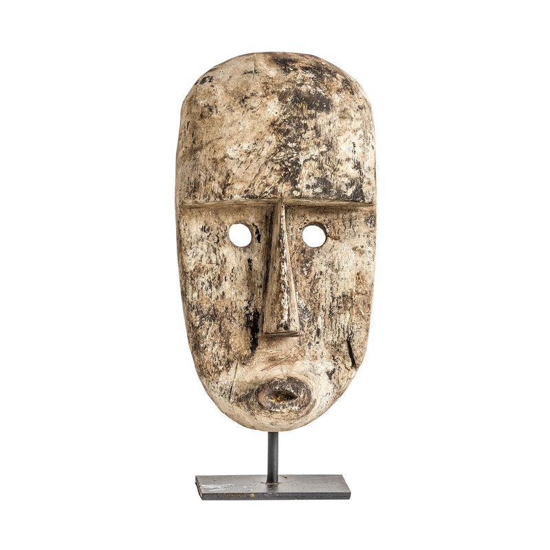Figura Máscara en Color Natural - Figuras y Esculturas Decorativas - Granada Maison