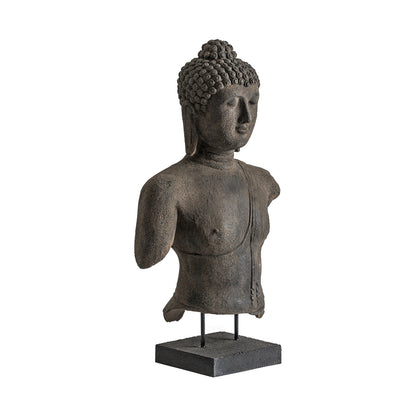 Busto Budha en Color Gris