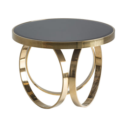 Reda Coffee Table in Black/Gold Colour