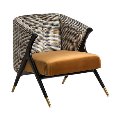 Brillon Armchair in Ochre Colour