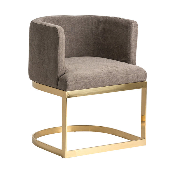 Betliar Chair in Grey/Gold Colour