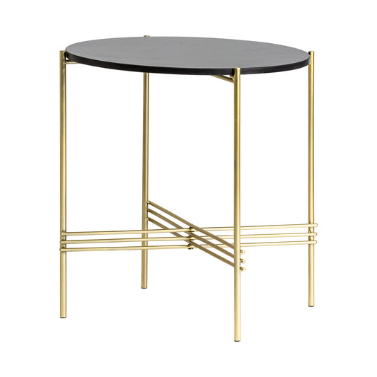 Parz Side Table in Black/Gold Colour