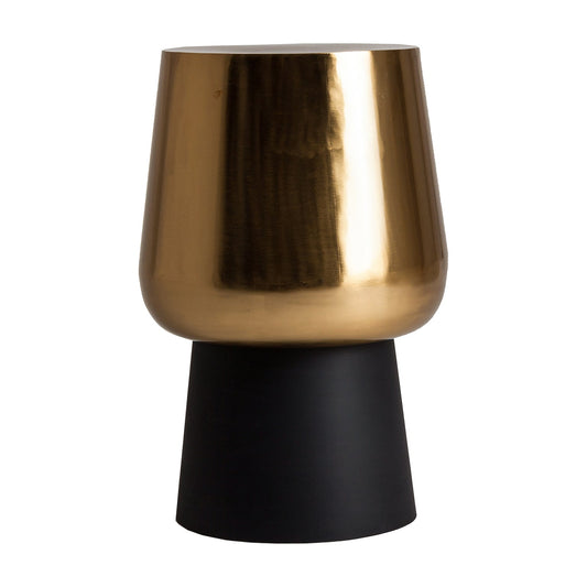 Klam Side Table in Black/Gold Colour