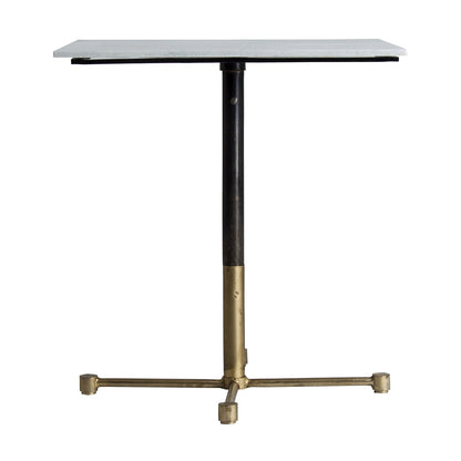 Dahn Side Table in Black/White/Gols Colour