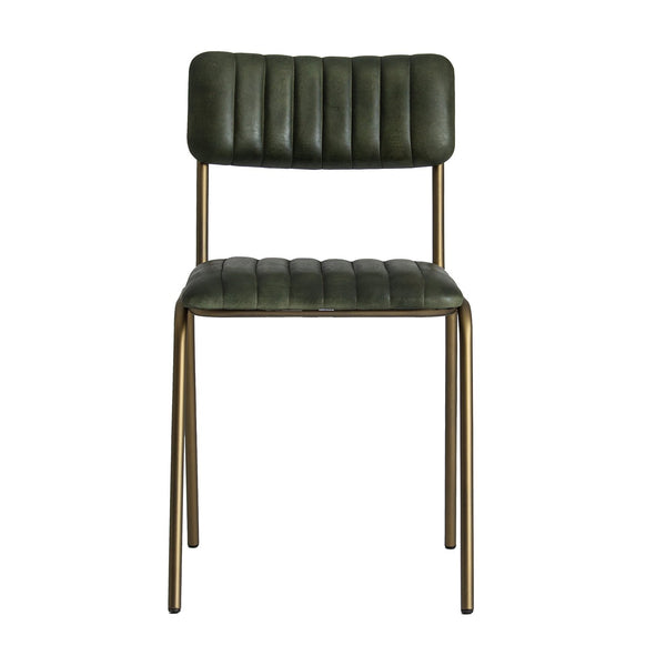 Chadron Chair in Green/Gold Colour