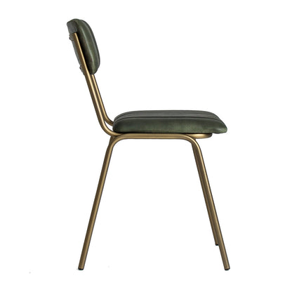 Silla Chadron en Color Verde/Oro