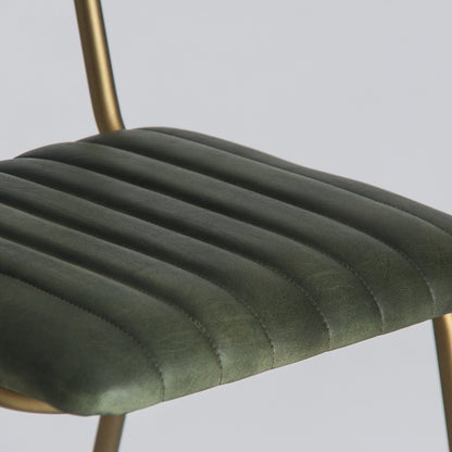 Chadron Chair in Green/Gold Colour