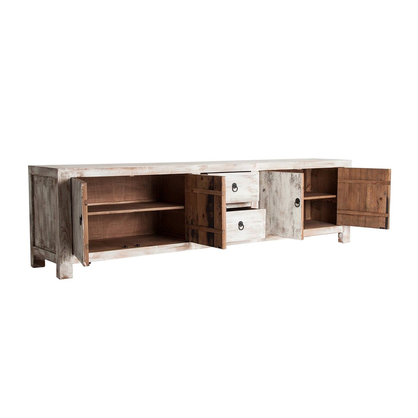 Mueble Tv Baratti en Color Blanco Roto