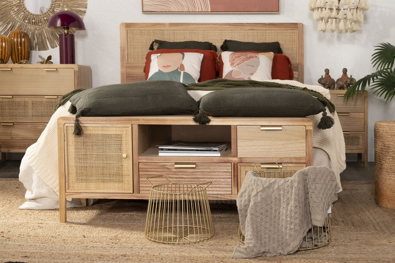 Mueble Tv Madera Natural 120x40x50 Cm - Muebles TV - Granada Maison
