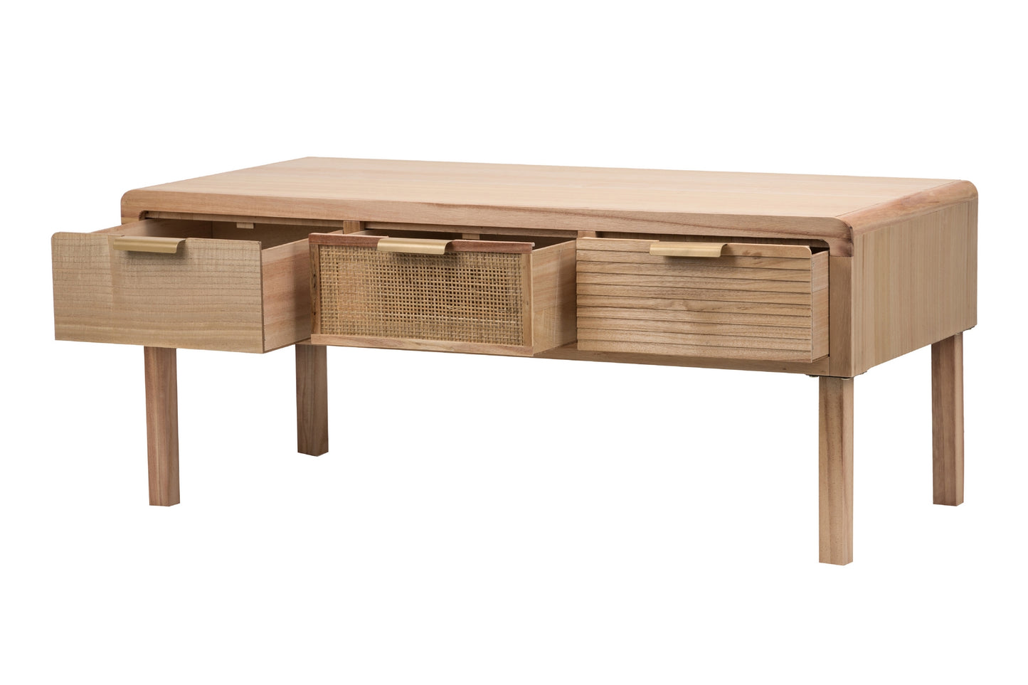 Mesa Centro Madera Natural 110x50x45 Cm - Mesas de Centro - Granada Maison