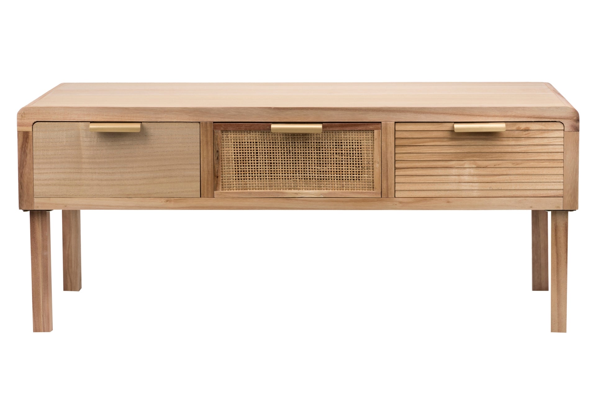 Mesa Centro Madera Natural 110x50x45 Cm - Mesas de Centro - Granada Maison