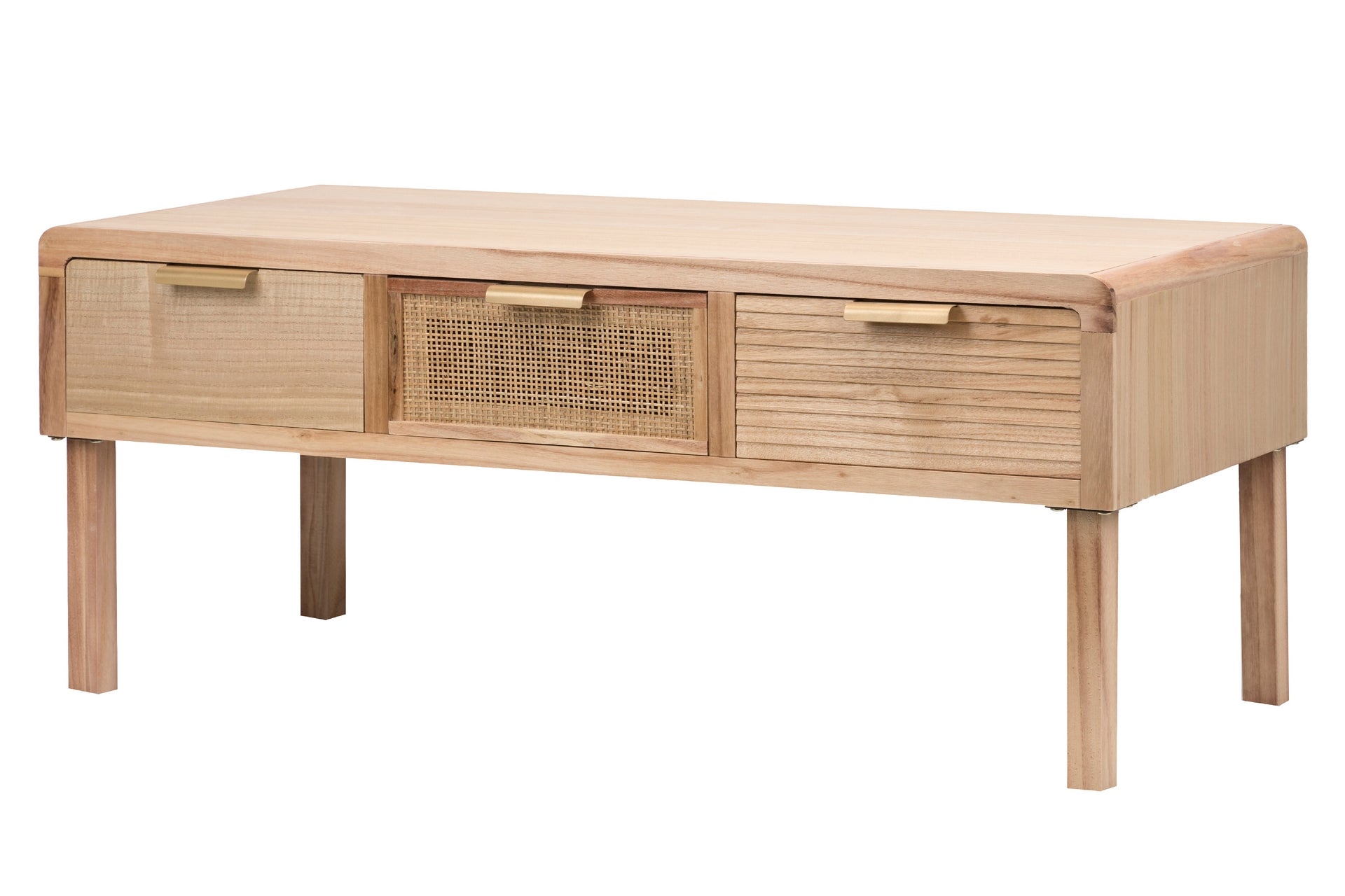 Mesa Centro Madera Natural 110x50x45 Cm - Mesas de Centro - Granada Maison