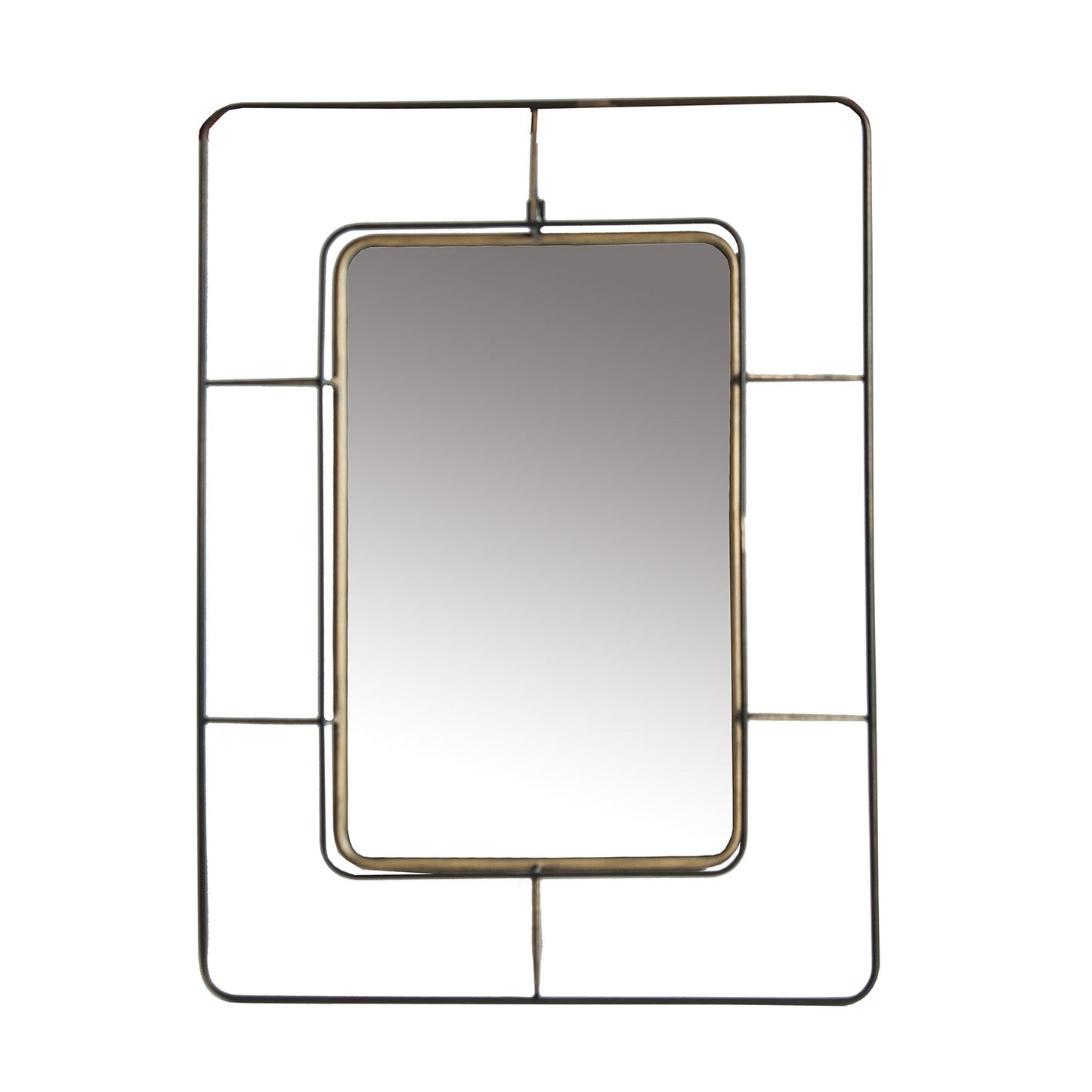 Veresa Mirror in Gold/Black Colour