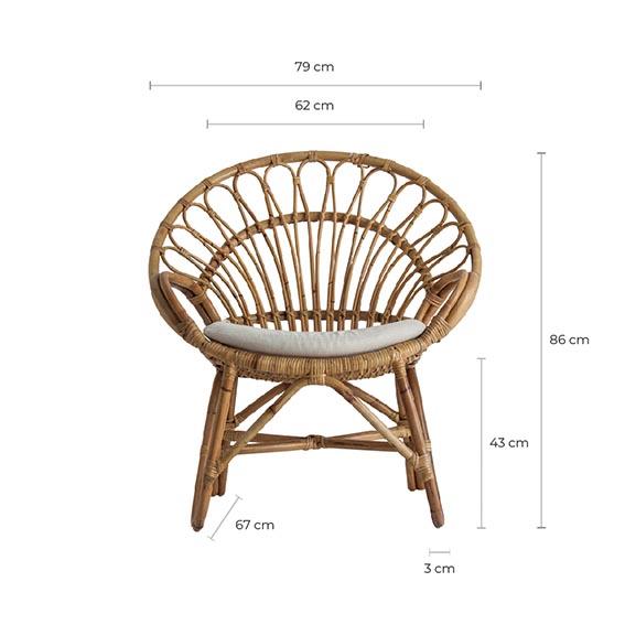 Sillón Cielce 66x86x79 Cm. - Sillas y Sillones - Granada Maison