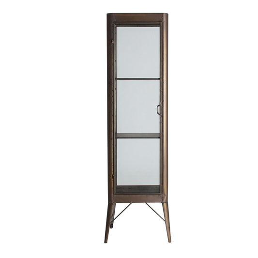 Spessa Glass Cabinet in Gold Colour